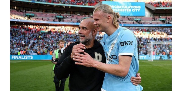 Erling Haaland had het geluk getuige te zijn van het tijdperk van het beste elftal van Manchester City